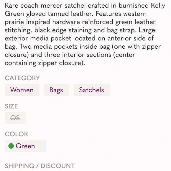 Coach Mercer satchel - Picture 10 of 10